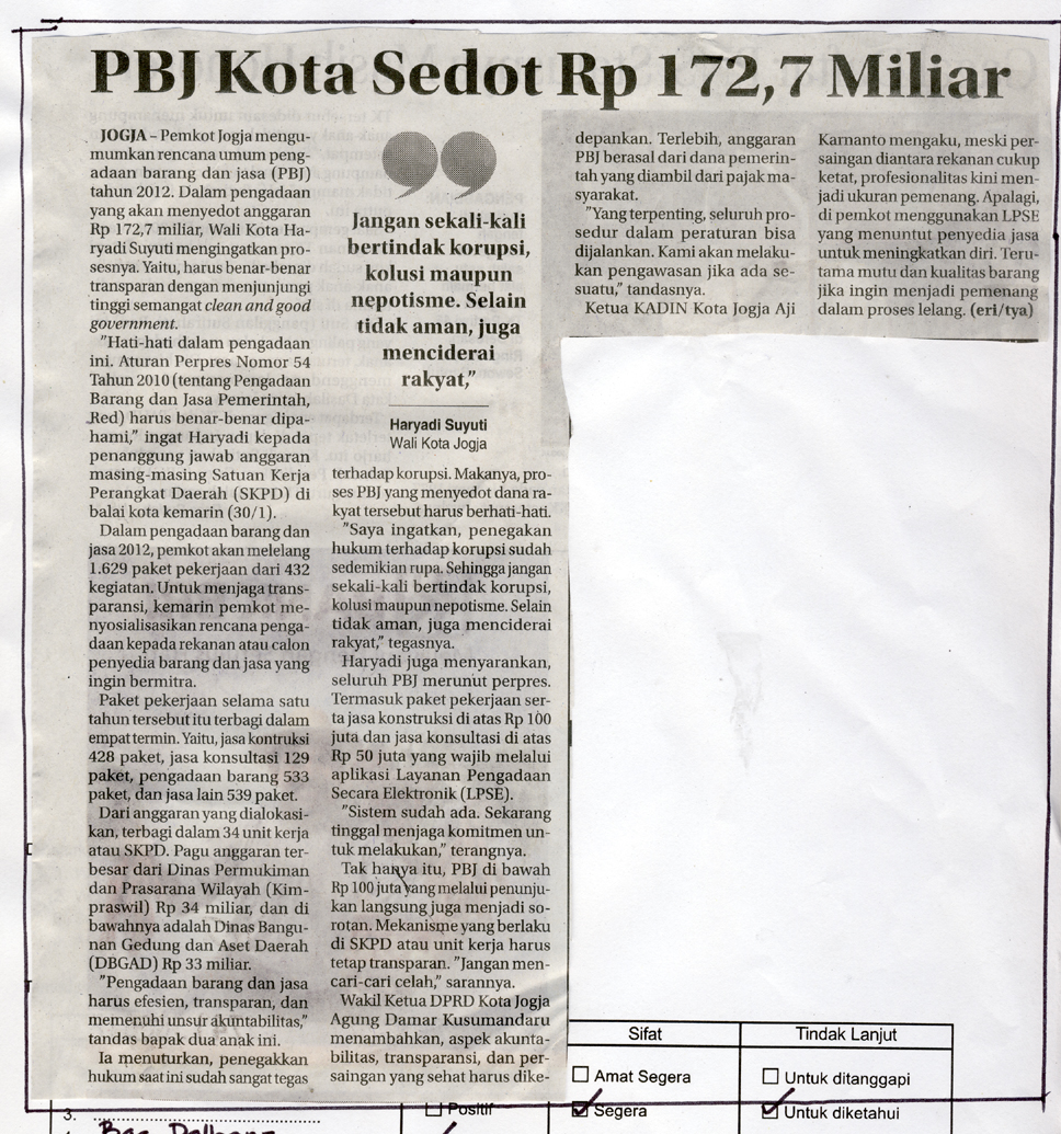 Kliping jogja terbaru